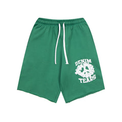 Men's Fashionable Kapok Print Casual Sports Shorts