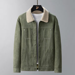 Men's Suede Thick Warm Casual Jacket