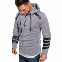 Men's Leather Casual Fashion Sweatshirt