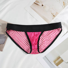 Men's Transparent Ice Silk Low Waist Sexy Briefs