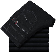 Straight-leg loose business casual pants