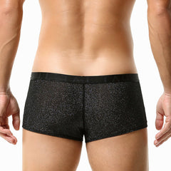 Men's Sexy Fashion Mesh Breathable and Comfortable Boxer Briefs