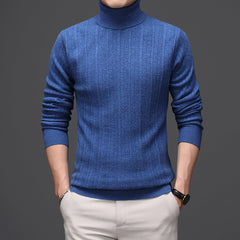 New Men's Pure Wool Turtleneck Sweater
