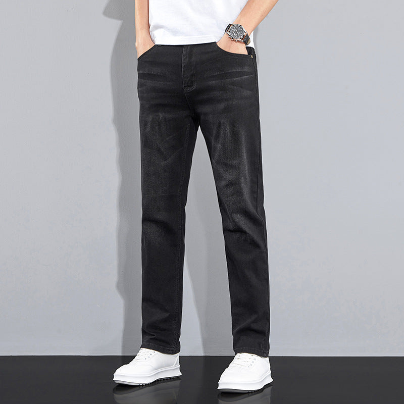 Men's New Straight High-end Fashionable All-match Casual Jeans