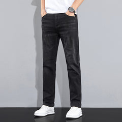 Men's New Straight High-end Fashionable All-match Casual Jeans