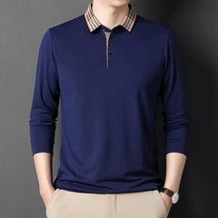 2024 Spring New Lapel Long-sleeved Polo Shirt