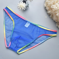Mesh transparent sexy men's underwear