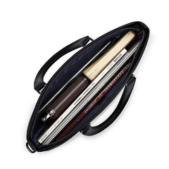 Commuting Cowhide Business Shoulder Crossbody Men's Briefcase