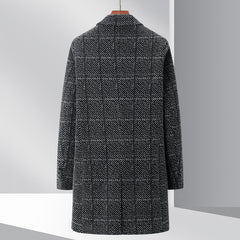 New Chenille Plaid Coat