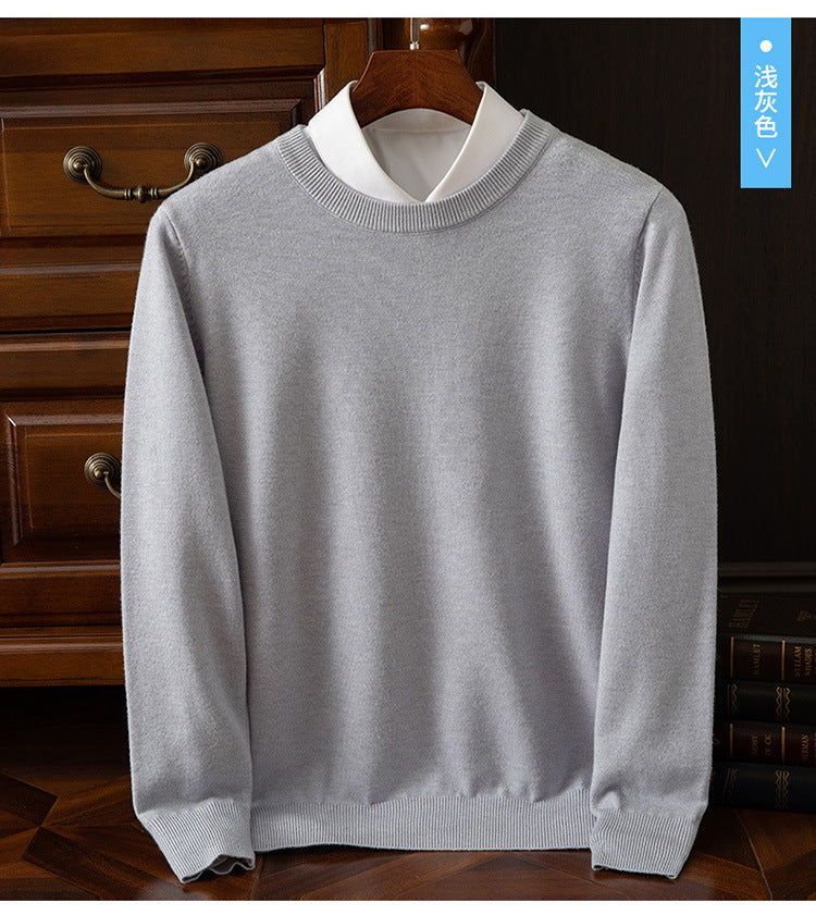 Men's Crew Neck Knitted Sweater