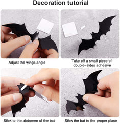 Halloween 3D Bat Spider Sticker