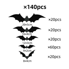 Halloween 3D Bat Spider Sticker