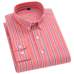 Men's 100% Cotton Striped Casual Shirt