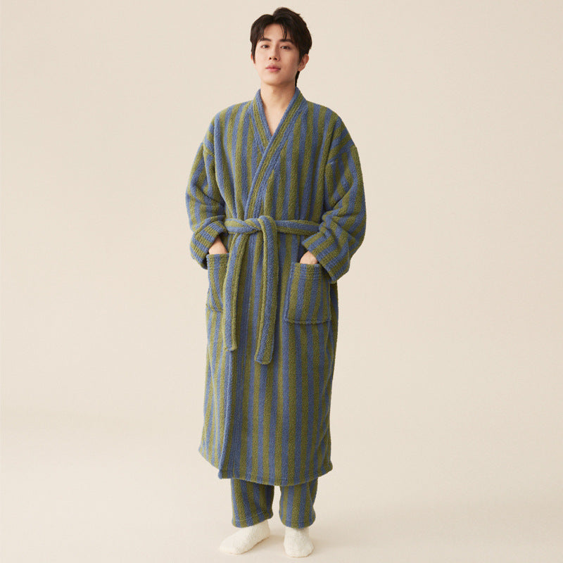 New Winter Thick Coral Fleece Nightgown