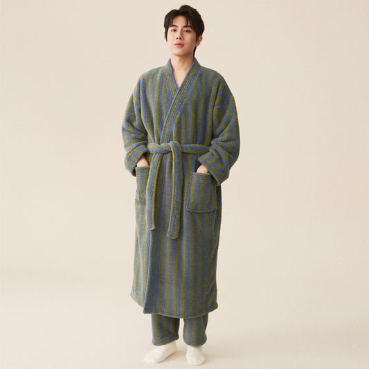 New Winter Thick Coral Fleece Nightgown