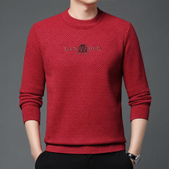 Thick fleece crew neck sweater