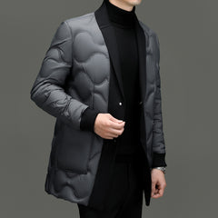 Men's Fashion Casual White Duck Down Jacket