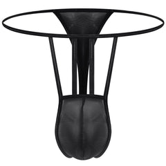 Tzy915T Fine mesh transparent thong