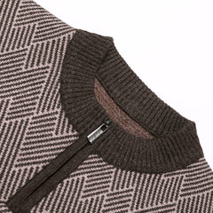 Fashionable Jacquard Warm Sweater