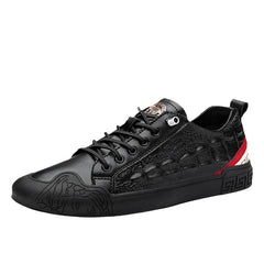 Men's New All-match Crocodile Pattern Breathable Casual Sneakers