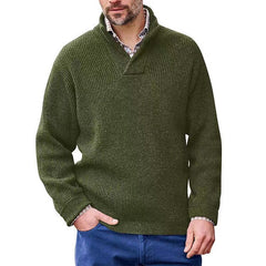Men's V-neck Knitted Pullover