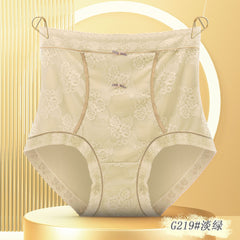 High waist lace plus size women's panties
