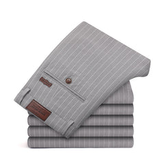 Men's Striped Fashion Slim Straight Casual Pants