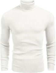 Men's Stylish Striped Turtleneck Sweater