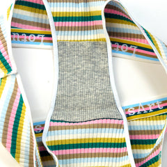 Low Waist Sexy Large Size Colorful Striped Cotton Briefs