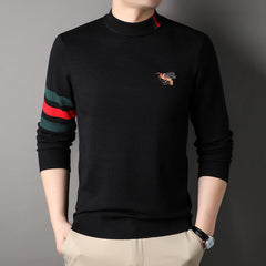Autumn and winter half turtleneck thick sweater