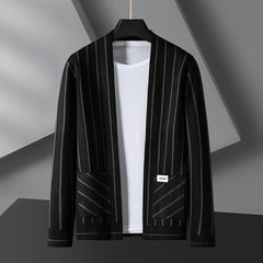 Men's Casual Loose Striped Fashion Knitted Cardigan