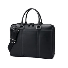 Men's Business Genuine Leather Casual Simple Shoulder Crossbody Briefcase Handbag