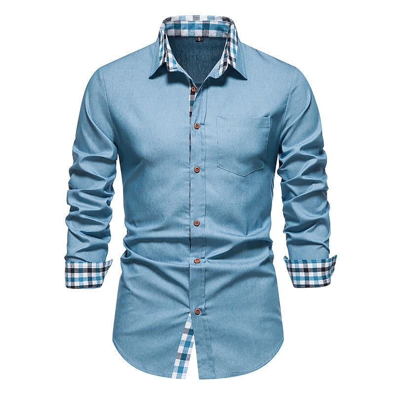 Men's Fashion Casual Plaid Shirt