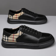 Men's Genuine Leather Soft Sole Large Size Versatile Casual Sneakers