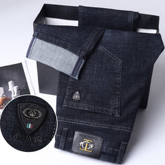 Men's Business Casual Straight Leg Jeans