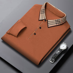 2024 Spring New Lapel Long-sleeved Polo Shirt