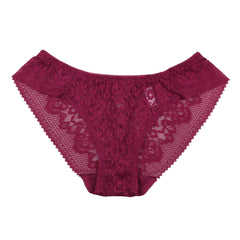 Sexy High-grade Lace Hollow Embroidery Cross Briefs