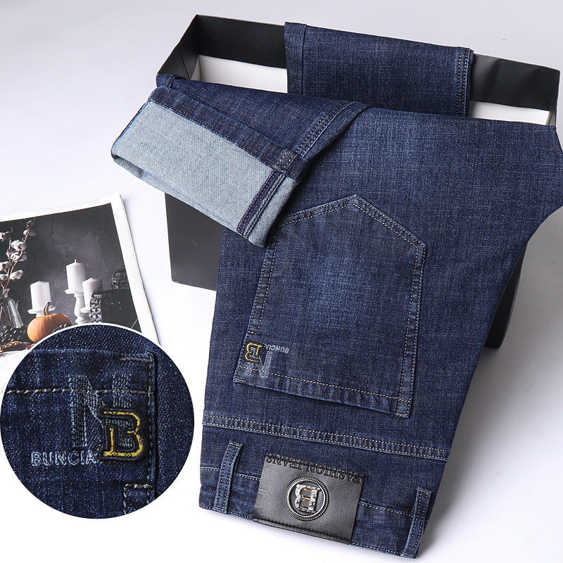 Men's Business Casual Straight Leg Jeans