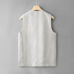 Men's Loose Plus Size Linen Vest