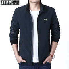 Men's Large Size Work Stand Collar Jacket