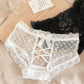 Hollow Lace Low Waist Transparent Sexy Bow Briefs