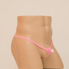 Men's Christmas Hat Sexy Hollow No-take-off Thong