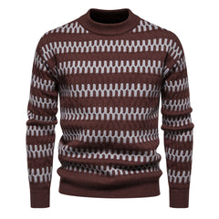 Men's Round Neck Lazy Style Pullover Bottoming Sweater