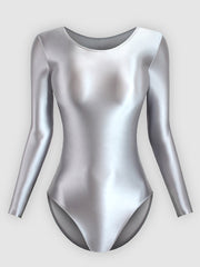 Bodycon Shiny Silk Bodysuit