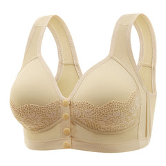 New style front buckle non-wired bra