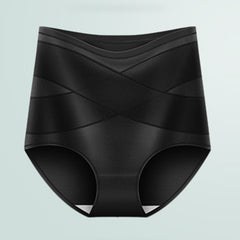 High waist pure cotton hip lifting tummy control pants breathable Panties