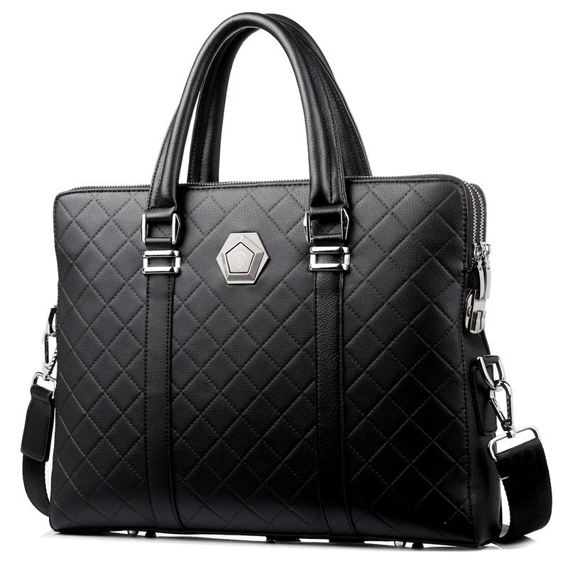 Men's Business Commuter Embossed Briefcase