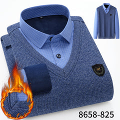 2023 Winter Business Casual Holiday Two Piece Warm Shirts