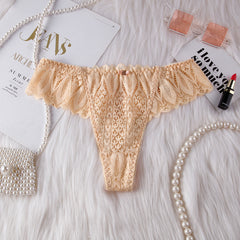 Sexy Lace Low-waist Crossover Comfortable and Breathable Thong