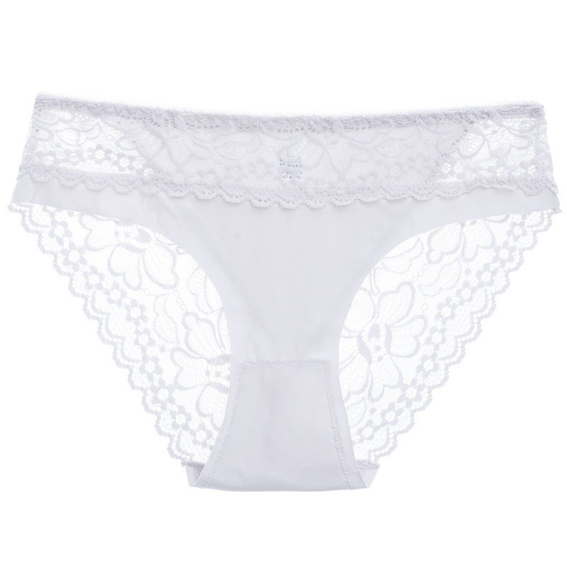 Lace Sexy Soft Mesh Transparent Low Waist Briefs